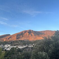 Hiking an hour outside the city 