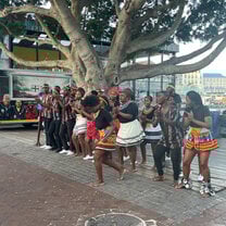 Saw a group performing traditional dances by the V&A waterfront in South Africa :)
