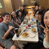 me with friends in korea