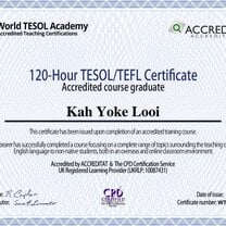 My labour of love- 120-Hour TESOL/TEFL Certificate