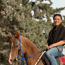 horseback riding (her name is Heba) just outside of Hebron