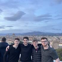 The fellas at Piazzale Michelangelo