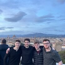 The fellas at Piazzale Michelangelo
