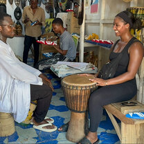 Spending time at the art center! 