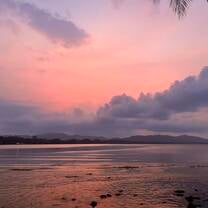 Sunset in Puerto Viejo on the Caribbean Coast