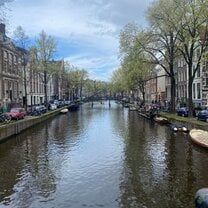 A typical view walking through the canals 