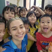 Me and some of the cuties I taught 