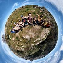 Our group on an archaeological hike in Matera, Southern Italy!