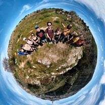 Our group on an archaeological hike in Matera, Southern Italy!