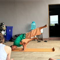 Morning yoga with P Krit. He’s awesome