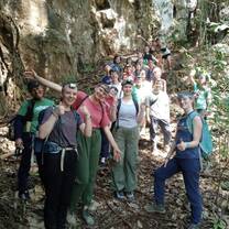 caving