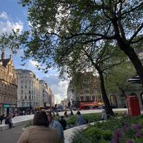 In West End right in front of Somerset House 