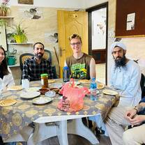 Breakfast in the centre with other volunteers