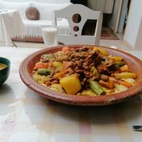 Traditional Moroccan meal Tajin