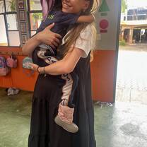 One of the cute kids I got to be with 