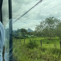 This is a picture of the bus ride to La Fortuna which was so gorgeous. 