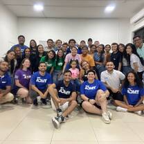 In a YMCA Meeting with new Colombian volunteers.