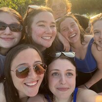 Swimming outside Halle 