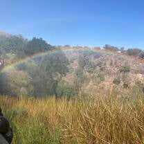 Somewhere over the rainbow ... rushes Victoria Falls!