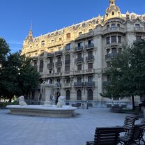 One of the squares you often find people hanging out in!