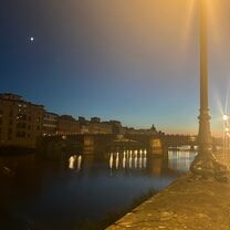 At Night by the Arno River