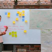 Ideating solutions for community farmers during my internship