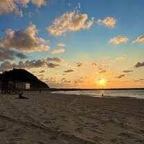 Beach in front of our apartment
