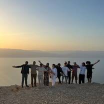 Cliff over the dead sea