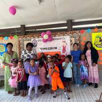 at the kindergarten