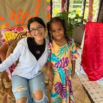 Sampreeti with the kids
