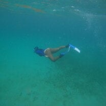 this is me snorkeling at Zapatillas Dos!