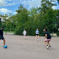 Football at the park
