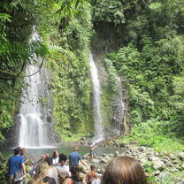 An incredible waterfall we visited and swam in after a short hike down