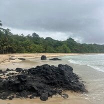 sorry this is side ways but this is (playa rojo rana)  red frog beach