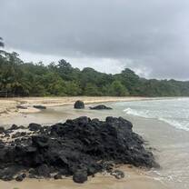 sorry this is side ways but this is (playa rojo rana)  red frog beach