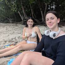 beach with Lucy
