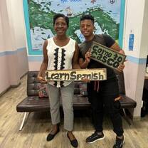 Me with my teacher, Samuel I. Campuzano