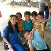 with the kids