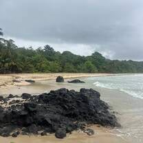 sorry this is side ways but this is (playa rojo rana)  red frog beach
