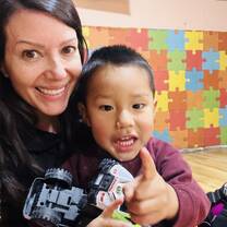 Family time at the orphanage