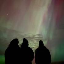 Aurora Australis at Tunnel Beach