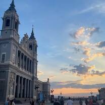 We went on a tour near the palace during sunset - it was a breathtaking view.