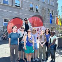 Volunteers on a city tour!
