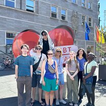 Volunteers on a city tour!