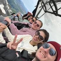 Riding the ice flyer through the mountains in the most beautiful country, Switzerland!
