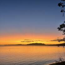 Sunsets across from the volunteer house 