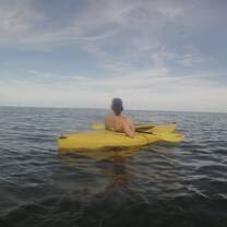 Kayaking on the Caribbean Sea 