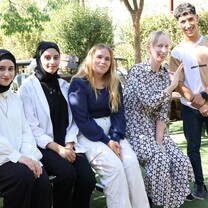 Travelling with the refugee students from Fawaar Camp