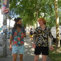 Hugh and Muaz in Leipzig 