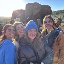 With my friends during a safari 